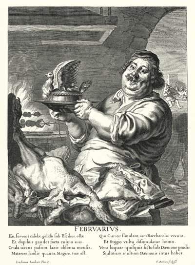 2月（刻印 作： Joachim von Sandrart