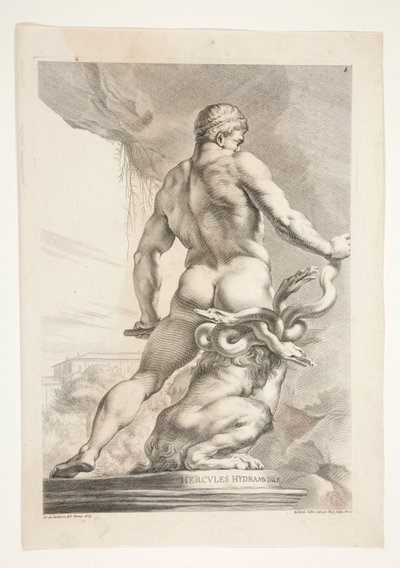 Hercules Hydramuvince (ヘラクレスとヒドラ) 作： Joachim von Sandrart