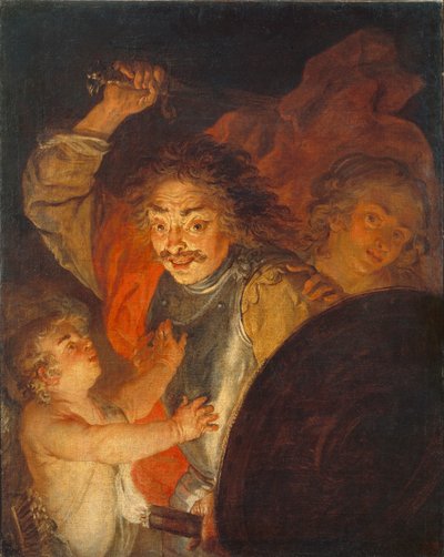 火星、金星、怒りのキューピッド寓話、1630年頃 作： Joachim von Sandrart