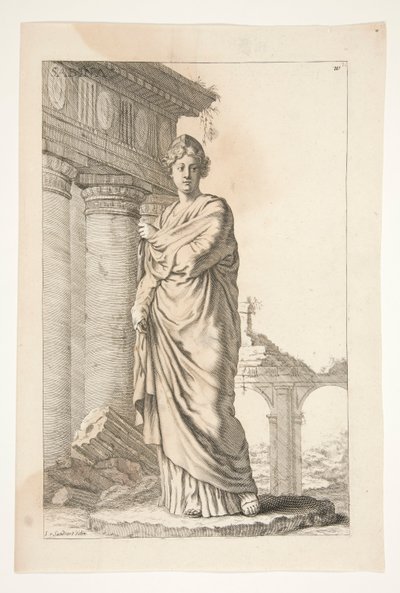 サビーナ、「賞賛される古代の彫刻」より 作： Joachim von Sandrart