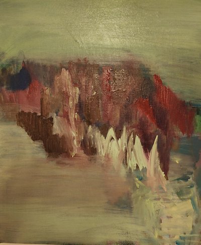 抽象的な山岳風景 作： 