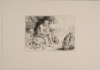 動物の中のアダム 作： Joakim Frederik Skovgaard