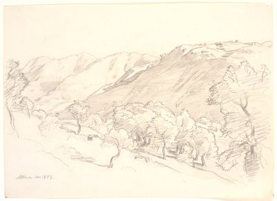 山の風景、アッティナ 作： Joakim Frederik Skovgaard