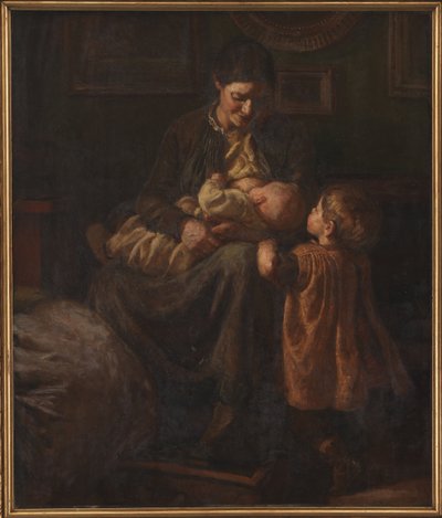 2人の子供を持つアーティストの妻 作： Joakim Frederik Skovgaard