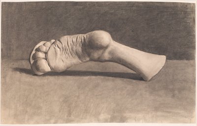 石膏の後に描画します。 足 作： Joakim Frederik Skovgaard