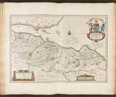 「ギル」よりロージアンとリンリトコ。 Joannis Blaeu Theatrvm Orbis Terrarvm、または New Atlas です。 パート 5