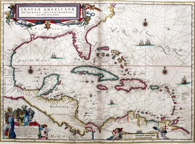 メキシコ湾とカリブ海（Blaeu