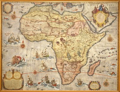 Joan Blaeuによる1686年のアフリカの地図 作： Joan Blaeu