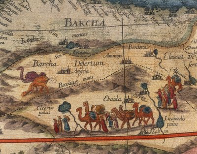 ジョアン・ブラウによる1686年のアフリカの地図（詳細 作： Joan Blaeu