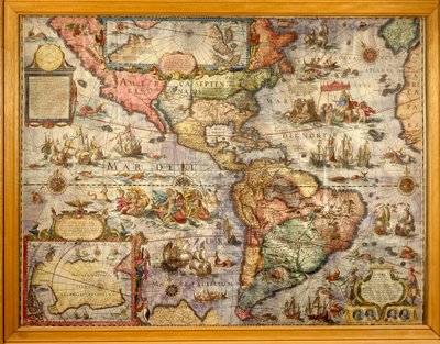 Joan Blaeu氏が作成したアメリカの地図 作： Joan Blaeu