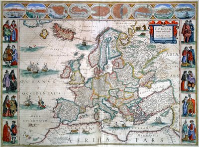 ヨーロッパ地図 作： Joan Blaeu