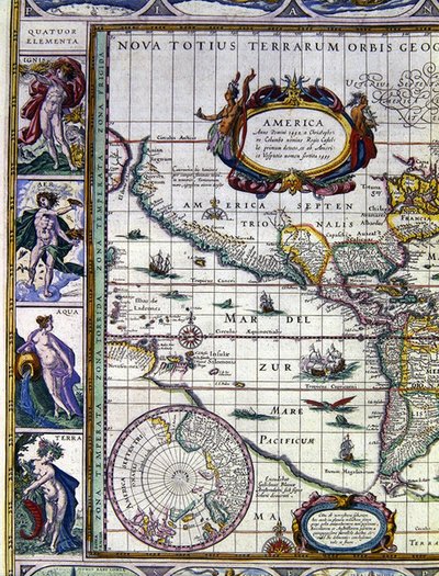 4つの要素。火・空気・水・土 作： Joan Blaeu