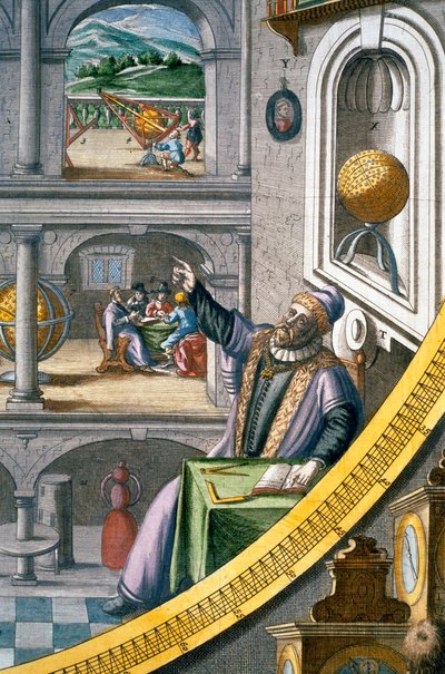 ティコ・ブラーエ、デンマークの天文学者、c1630 作： Joan Blaeu