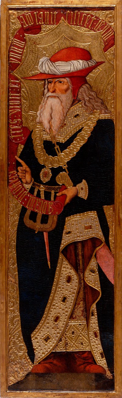 アブラハム - ジョアン・ガスコ (1500-1529 年) の絵画 - c. 1500 - パネルにテンペラ - 233.5x66.1 - カタルーニャ国立美術館、バルセロナ 作： Joan Gascó