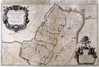 パレスチナの歴史的地理地図ヤンソン・アトラス 作： Joannes Jansson