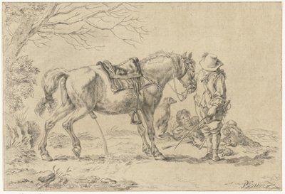放尿馬の隣のライダー 作： Joannis Jacobus Bijlaert