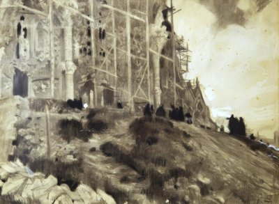 サグラダ・ファミリアの建設 作： Joaquim Mir i Trinxet