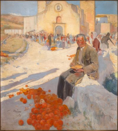 オレンジの販売者 作： Joaquim Mir i Trinxet