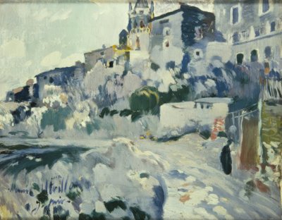 ユトリロに捧げる絵画 作： Joaquim Mir i Trinxet