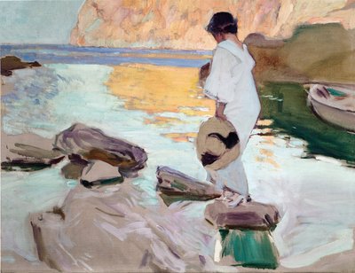 カラ・デ・サン・ビセンテのエレナ 作： JoaquínSorolla