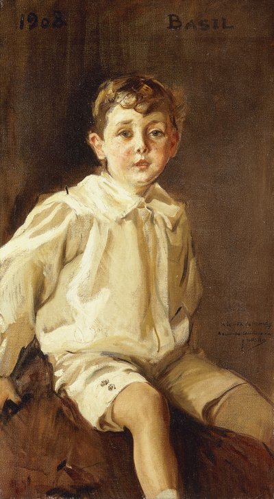 バジルマンディの肖像画、1908年 作： Joaquín Sorolla