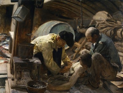 そして彼らはまだ魚は高価だと言います 作： Joaquín Sorolla