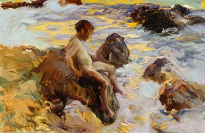 ブレーカーの少年、ハベア、1900 作： Joaquín Sorolla