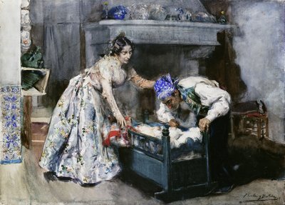 彼を起こさないように注意してください。 Cuidado、No le Despiertes、 作： Joaquín Sorolla