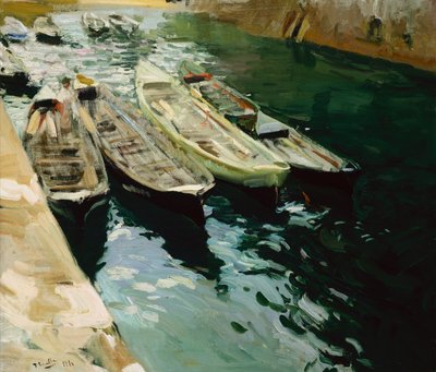 サン・セバスティアン近郊のザラウツに漂うドリフターズ 作： Joaquin Sorolla y Bastida