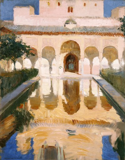 グラナダ、アルハンブラ宮殿の大使館 作： Joaquín Sorolla