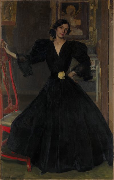 黒のソローリャ 作： Joaquín Sorolla