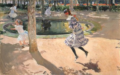 縄跳び、ラ・グランハ 作： Joaquin Sorolla y Bastida