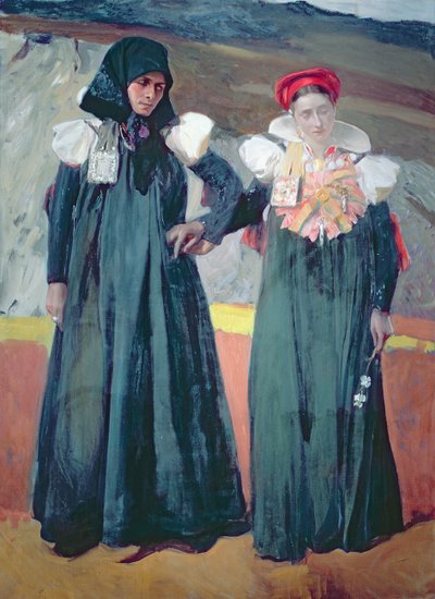 アンソ渓谷の伝統衣装 作： Joaquin Sorolla y Bastida
