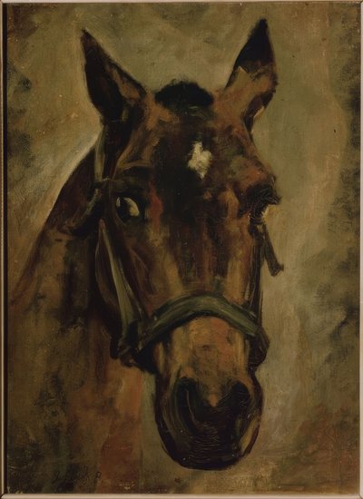 CABEZA DE CABALLO。アーティスト：JOAQUIN SOROLLA。場所：プライベートコレクション、マドリード、スペイン 作： Joaquín Sorolla