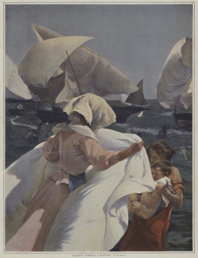 お風呂 作： Joaquín Sorolla