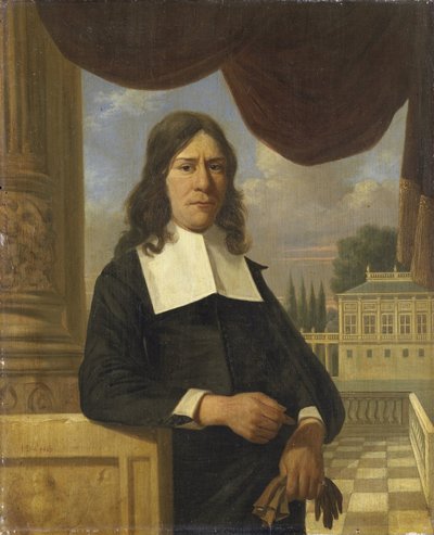 Nicolaes Eichelberg (d. 1699)。 ヘレナ・ファン・デル・シャルケの夫、ハールレムの商人 作： Job Adriaensz Berckheyde (attributed to)