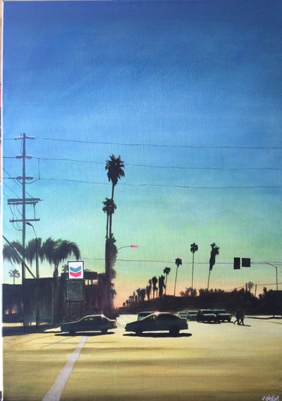 San Fernando Valley 10, c.2012 (acrylic on panel) 作： 