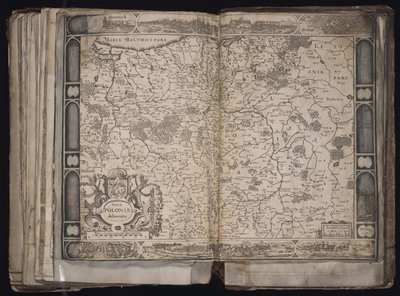 ポーランドの新しいポーランド描写マップ、c。 1629-1630 作： Jodocus Hondius