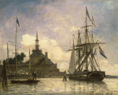 ロッテルダム港 作： Johan Barthold Jongkind