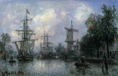 ロッテルダム港 作： Johan Barthold Jongkind