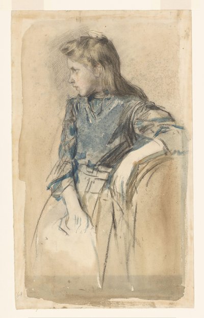 ブロンドの女の子 作： Johan Antonie de Jonge