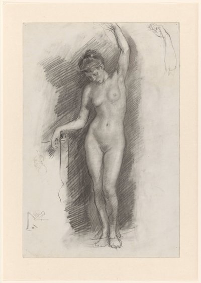 立っている女性のヌード 作： Johan Antonie de Jonge