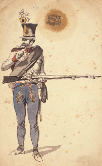 ハンガリー歩兵、1835年から1849年の私兵 作： Johan Baptiste Heinefetter