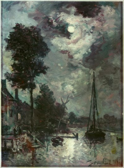 月光 作： Johan Barthold Jongkind