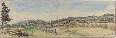 グルノーブルとヴィエンヌの間、ブレザン近くの田園地帯 作： Johan Barthold Jongkind