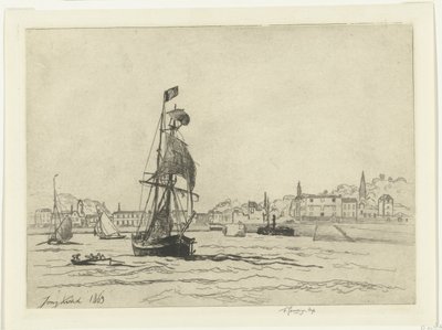 オンフルールの港 作： Johan Barthold Jongkind