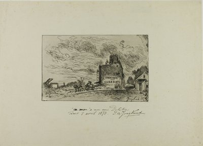 Rue des Francs-Bourgeois Saint Marcel の取り壊し 作： Johan Barthold Jongkind