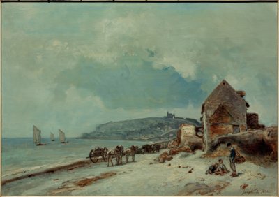 サントドレスのビーチ 作： Johan Barthold Jongkind
