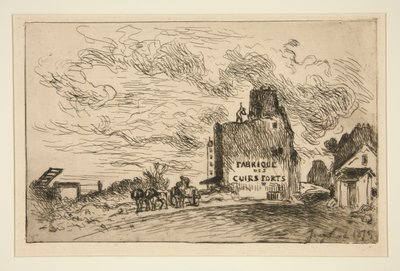 Demolitions of Rue des Francs-Bourgeois Saint-Marcel (Rue des Francs-Bourgeois Saint-Marcel の解体) 作： Johan Barthold Jongkind