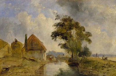 ブレダ周辺、1857 作： Johan Barthold Jongkind